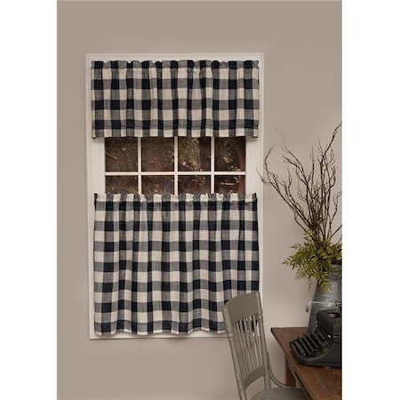 Heritage Lace Heritage Lace BU-5530NV 55 x 30 in. Buffalo Check Tier BU-5530NV